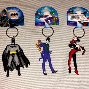 DC Comics Joker Batman Harley Quinn Key Rings